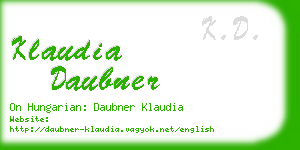 klaudia daubner business card